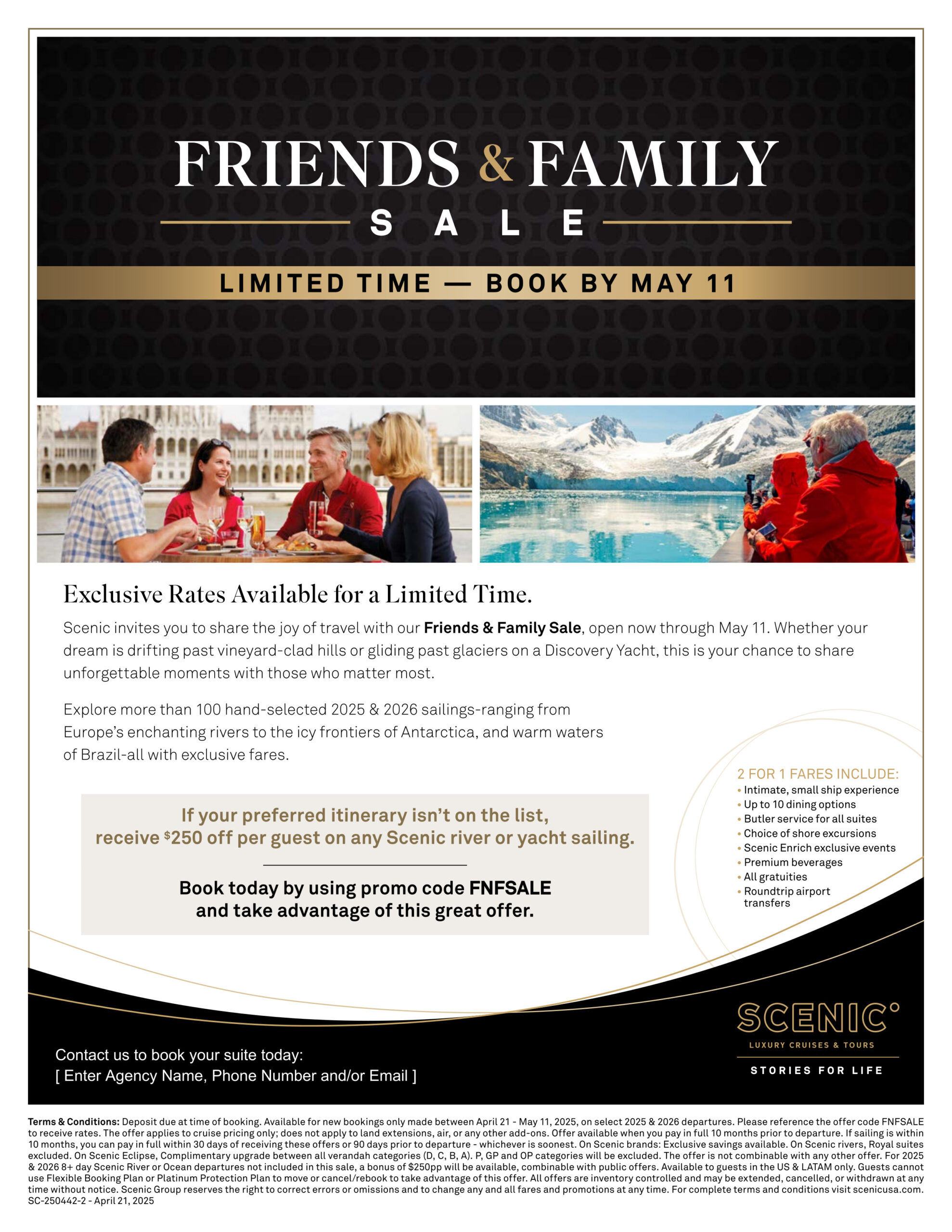 Scenic and Emerald Friends and Family Sale page 1